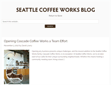 Tablet Screenshot of blog.seattlecoffeeworks.com